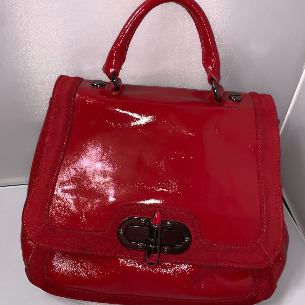 Betsey Johnson Lipstick fever satchel handbag